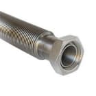 HECAPO - Tubo inoxidable 316L H-H/800 1" tuerca latón niquelado