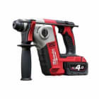 MILWAUKEE - MARTILLO COMPACTO 18V 4.0AH, SDS-PLUS, 2 MODOS 2 BATERÍAS 4,0AH M18BH-402C