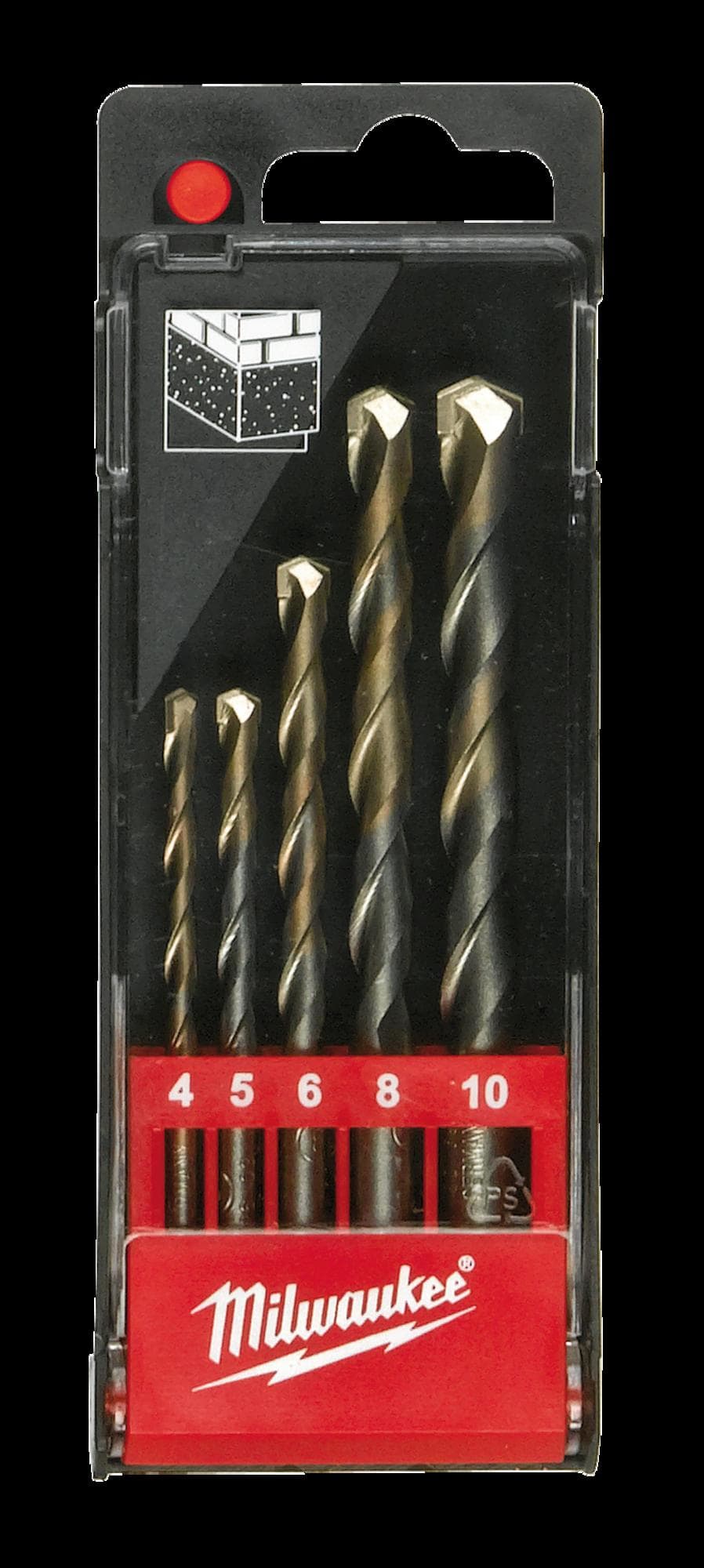 MILWAUKEE - ESTUCHE BROCAS PARA HORMIGON 5 PIEZAS