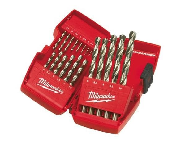 MILWAUKEE - ESTUCHE DE 19 BROCAS THUNDERWEB HSS-G