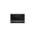 SIEMENS-LB - Microondas mecánico iQ300 apertura lateral izquierda 20 litros cristal negro con acero inoxidable