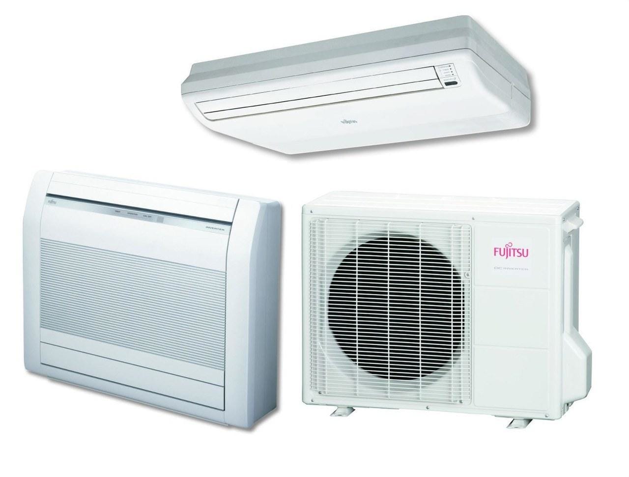 FUJITSU - Conjunto split suelo-techo  ABY71UIA-LV clase de eficiencia energética A+\A