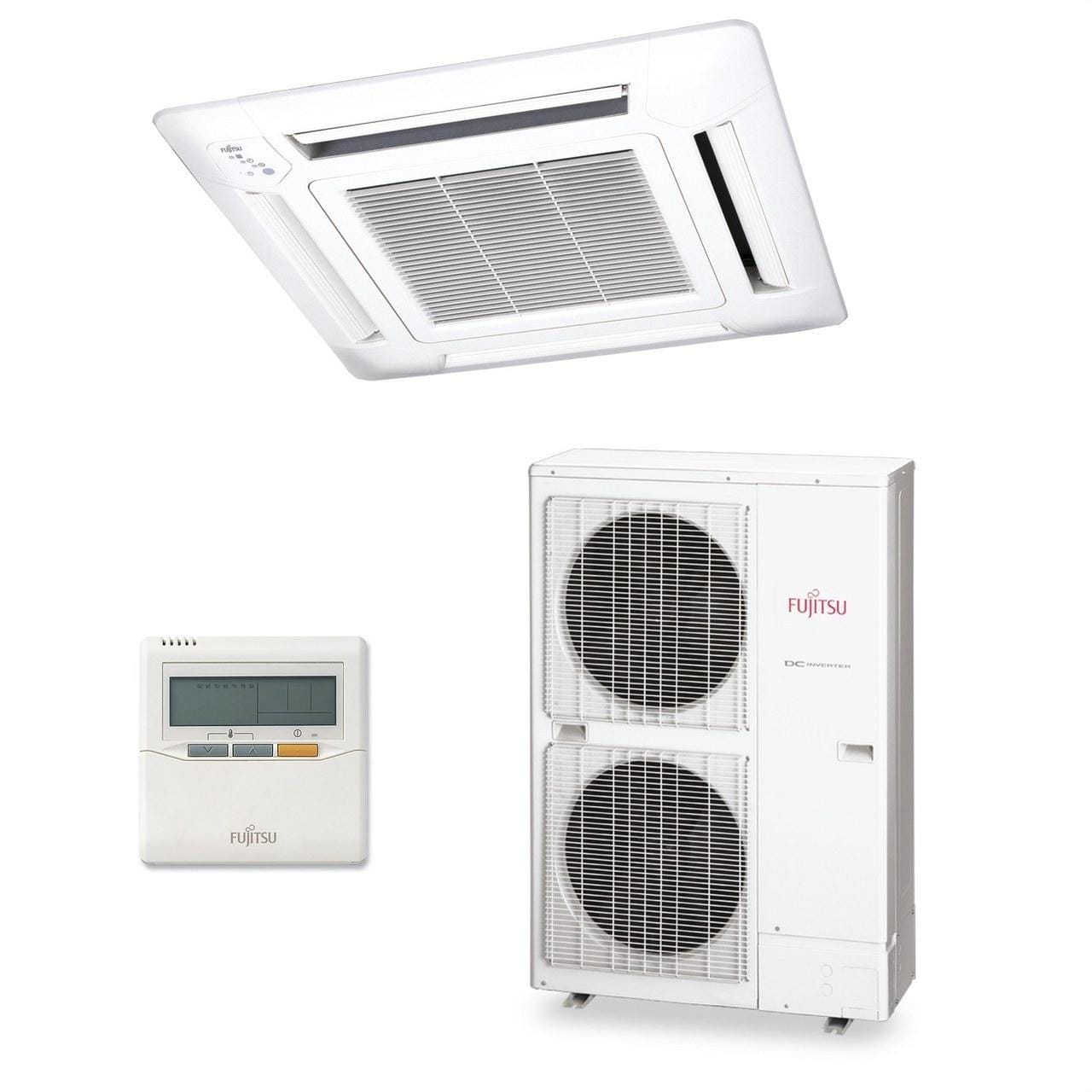 FUJITSU - Conjunto 3NGF6436 + 3NGF6437 cassette inverter trifásico AUY100UIAT-LR