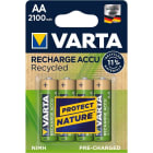 VARTA - ACUM.CSMO.BLX4 AA 2100MAH VARTA RECYCLED
