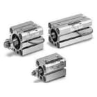 SMC - CDQSB16-75DC C(D)QS, CILINDRO COMPACTO, VÁSTAGO SIMPLE