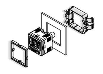 SMC - ZS-27-D ADAPTADOR P/ MONTAJE EN PANEL+ CUBIERTA PROTECCIÓN DELANTERA