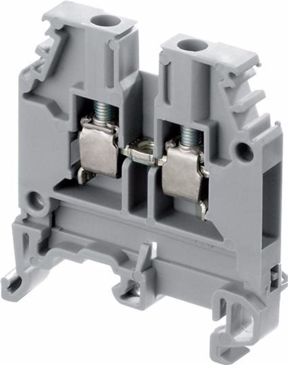 ENTRELEC - BORNA PASO M 4/6 GRIS