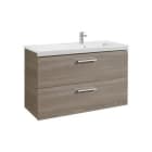 ROCA - Conjunto mueble PRISMA 2 cajones 1100 derecha fresno