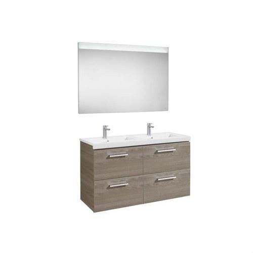 ROCA - Conjunto PRISMA 4 cajones espejo 1200 fresno
