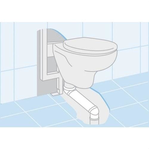 ROCA - CODO ADAPTADOR PARA TAZA SUSPENDIDO