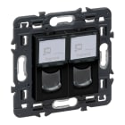 LEGRAND - Base informática RJ45 Valena Next - Cat.6 - UTP - doble - conexión rápida Toolless - Dark