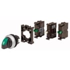 EATON - Kit selector M22-WRLK3-G-2K10LED-BVP con 3 posiciones 1 NO+led 24V AC/DC verde