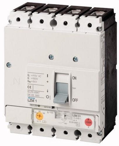 EATON - Interruptor magnetotérmico automático LZMC1-4-A160-I 4P 160A 36kA