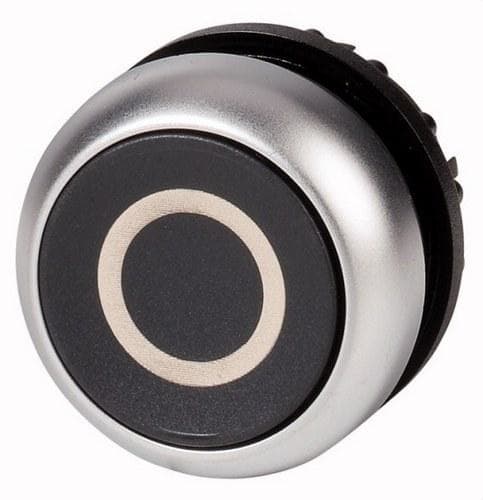 EATON - Pulsador rasante M22-D-S-X0 con retorno 0 negro
