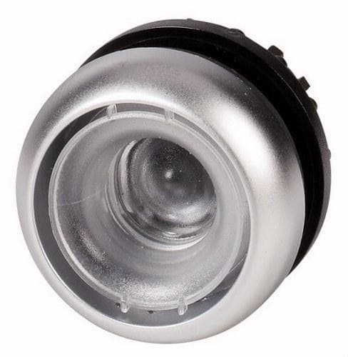 EATON - Pulsador rasante M22-DR-X con enclavamiento sin placa indicadora anillo titanio