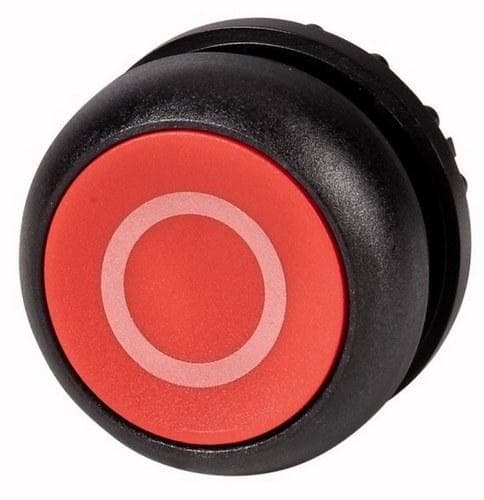 EATON - Pulsador rasante M22S-DR-R-X0 con enclavamiento rojo