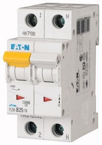 EATON - Interruptor magnetotérmico automático 1P+N PLZM-C25/1N 10kA