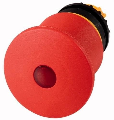 EATON - Pulsador de parada de emergencia M22-PVL45P diámetro 45mm desenclavamiento por tracción iluminado