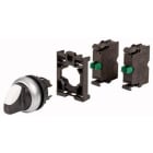 EATON - Kit selector M22-WRK3-2K10-BVP con 3 posiciones 2 NO anillo titanio