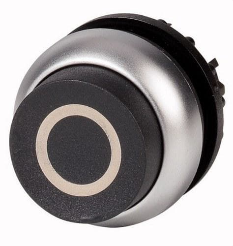 EATON - Pulsador saliente M22-DH-S-X0 con retorno negro