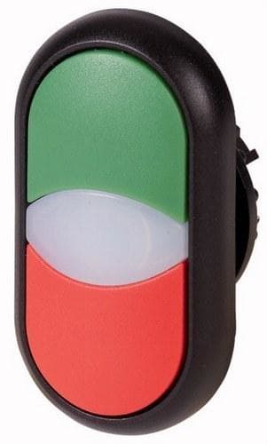 EATON - Pulsador doble M22S-DDL-GR verde / rojo