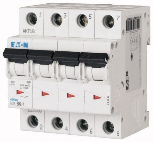 EATON - Interruptor magnetotérmico FAZ6 curva D 4PS 63A FAZ6-D63/4