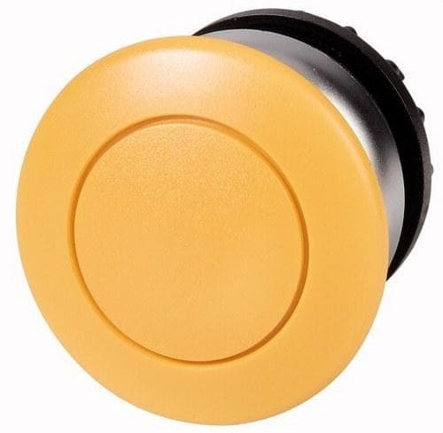 EATON - Pulsador seta M22-DP-Y con retorno amarillo