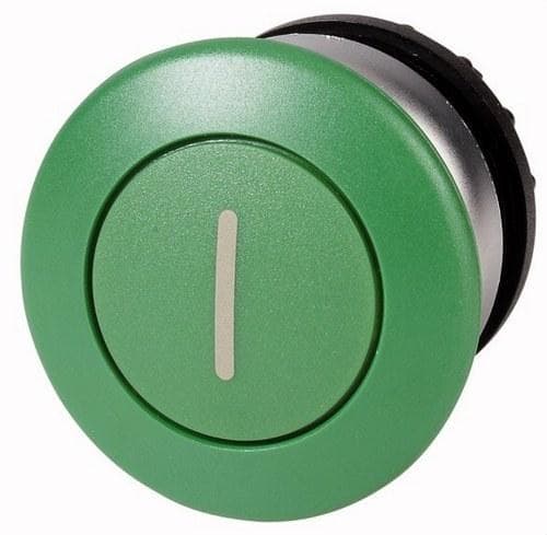 EATON - Pulsador seta M22-DP-G-X1 con retorno verde