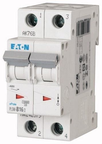 EATON - Interruptor magnetotérmico PLSM-B16/2-MW 2P curva B 16A
