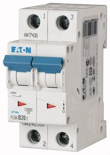 EATON - Interruptor magnetotérmico automático 2P PLSM-C20/2 10kA