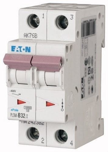 EATON - Interruptor magnetotérmico automático 2P PLSM-C32/2 10kA