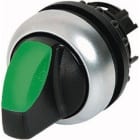 EATON - Selector luminoso maneta corta M22-WRLK-G enclavamiento con 2 posiciones verde