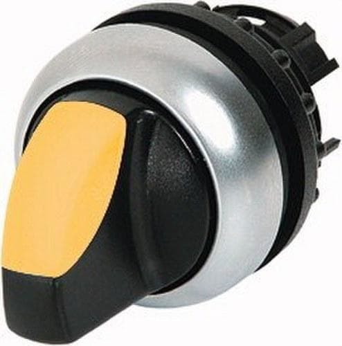 EATON - Selector luminoso maneta corta M22-WRLK-Y enclavamiento con 2 posiciones amarillo