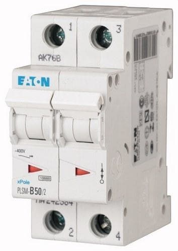 EATON - Interruptor magnetotérmico automático 2P PLSM-C50/2 10kA