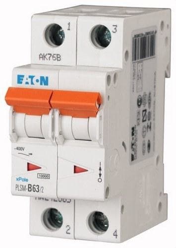 EATON - Interruptor magnetotérmico automático 2P PLSM-C63/2 10kA