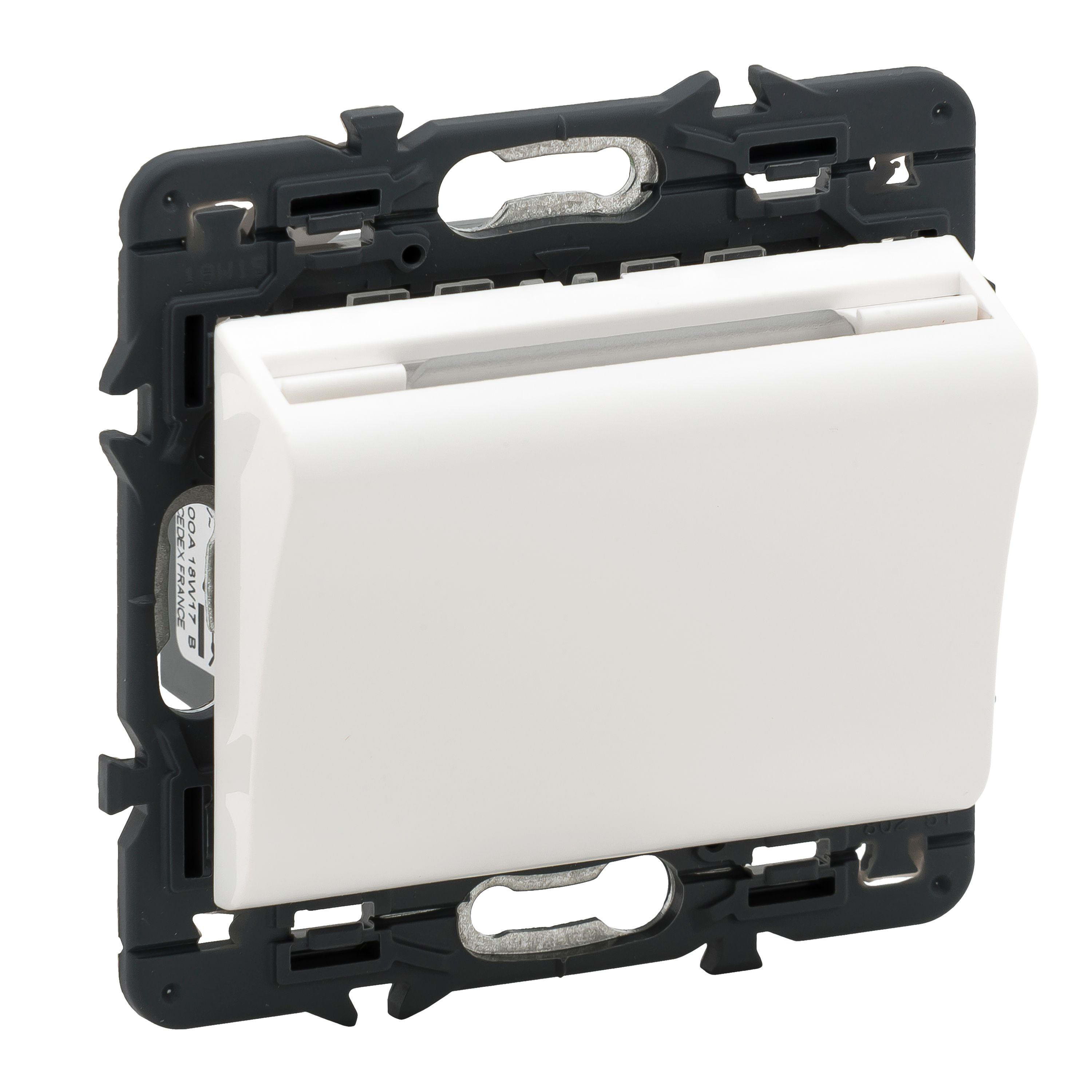 LEGRAND - Interruptor de tarjeta para habitación de hotel Valena Next - con retardo - Blanco