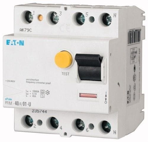 EATON - Interruptor diferencial 4P PFIM-40/4/03-U 5kA