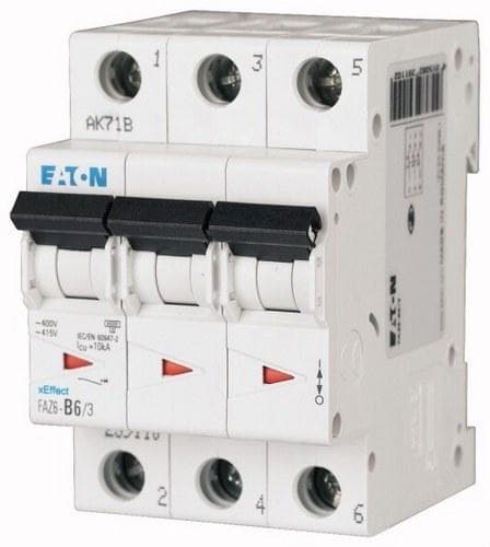 EATON - Interruptor magnetotérmico FAZ6 curva B 3P 16A FAZ6-B16/3