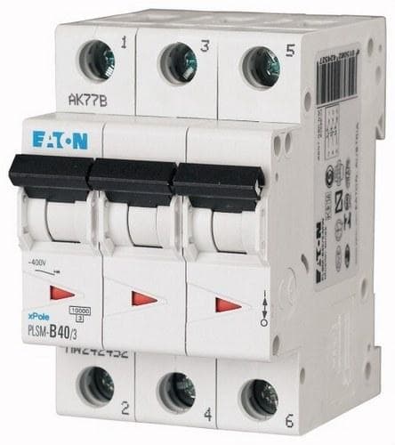 EATON - Interruptor magnetotérmico automático 3P PLSM-C40/3 10kA