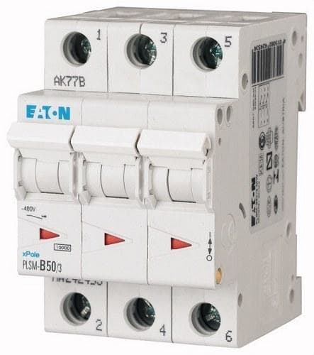 EATON - Interruptor magnetotérmico automático 3P PLSM-C50/3 10kA