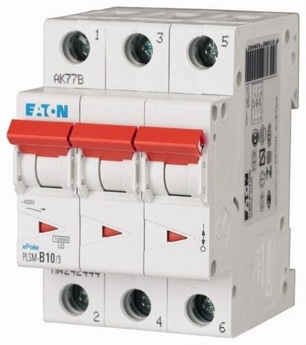 EATON - Interruptor magnetotérmico automático 3P PLSM-D10/3 10kA