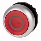 EATON - Pulsador luminoso rasante M22-DL-R-X0 22mm retorno rojo inscripción X0 con anillo titanio