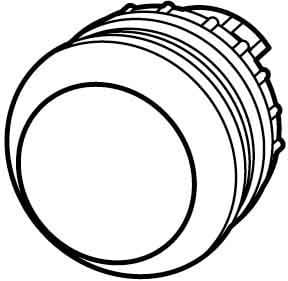 EATON - Pulsador luminoso rasante M22-DRL-W con enclavamiento blanco