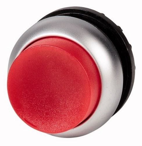 EATON - Pulsador luminoso saliente M22-DLH-R con enclavamiento rojo