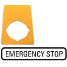 EATON - Placa indicadora M22-XZK-GB99 grabada parada de emergencia