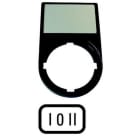 EATON - Placa indicadora 30x50mm I-0-II M22S-ST-X93 negra