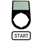 EATON - Placa indicadora 30x50mm START M22S-ST-GB1 negra