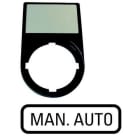 EATON - Placa indicadora 30x50mm MAN-AUTO M22S-ST-GB11 negra