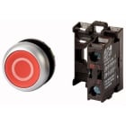 EATON - Pulsador rasante M22-D-R-X0/K01 con retorno grabado unipolar rojo