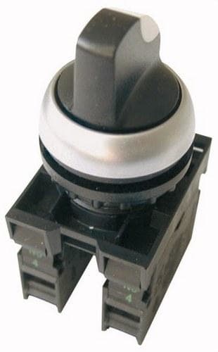 EATON - Selector maneta corta M22-WRK3/K20 con 3 posiciones 2 NO